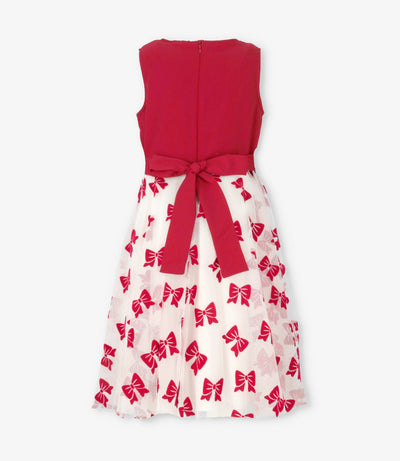 Vestido niña con lazos 2 años / Rojo