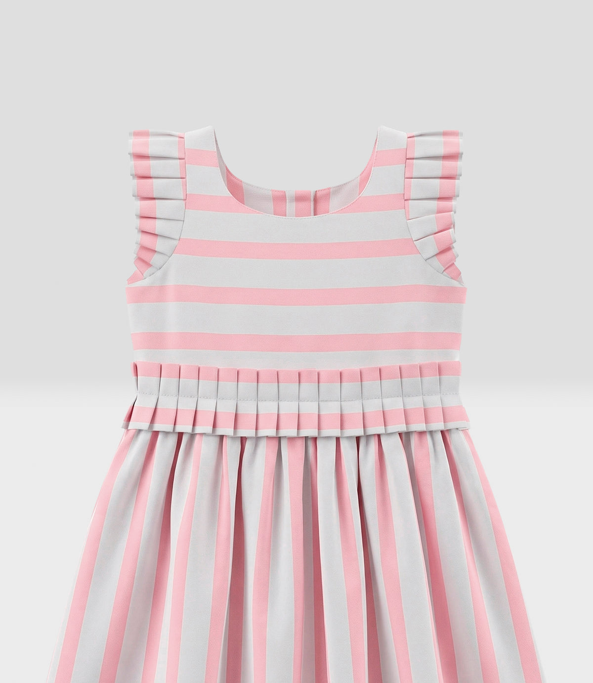 Vestido niña rayado 2 años / Coral