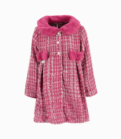 Conjunto niña de vestido y abrigo