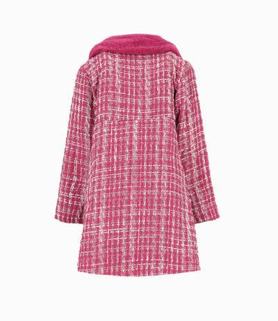 Conjunto niña de vestido y abrigo