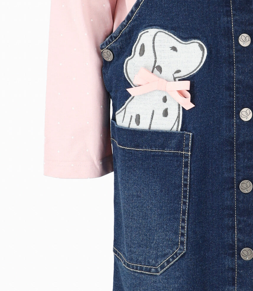 Vestido niña vestido 2 años / Azul Marino