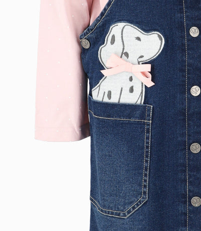 Vestido niña vestido 2 años / Azul Marino