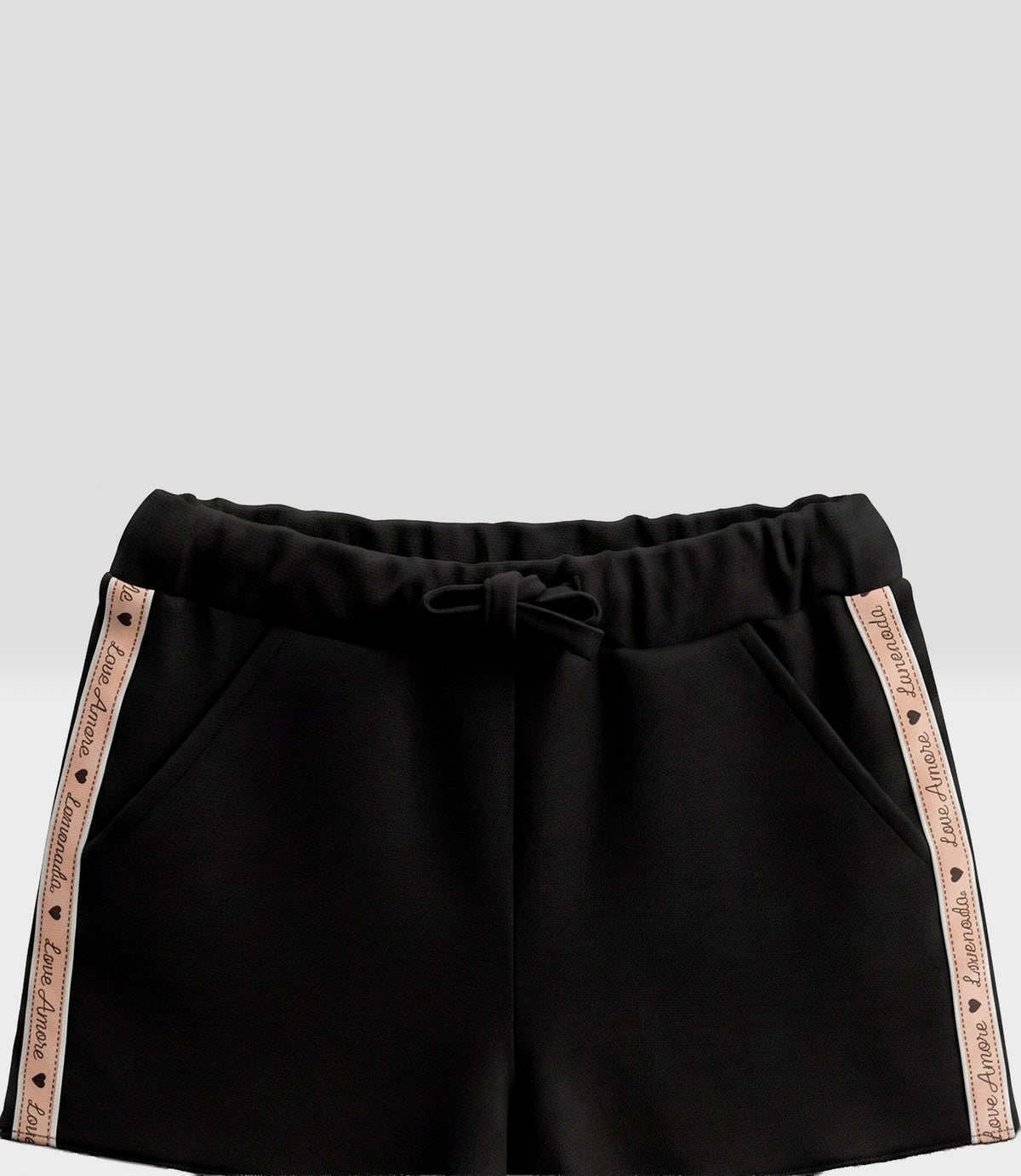 Short niña con vuelos 2 años / Negro