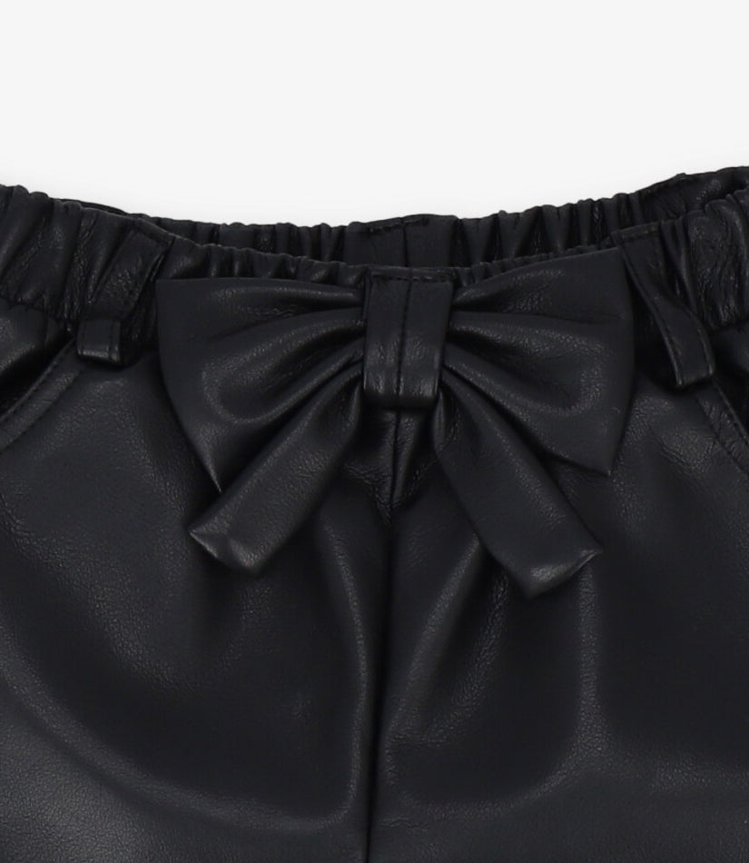Short niña con lazo 2 años / Negro