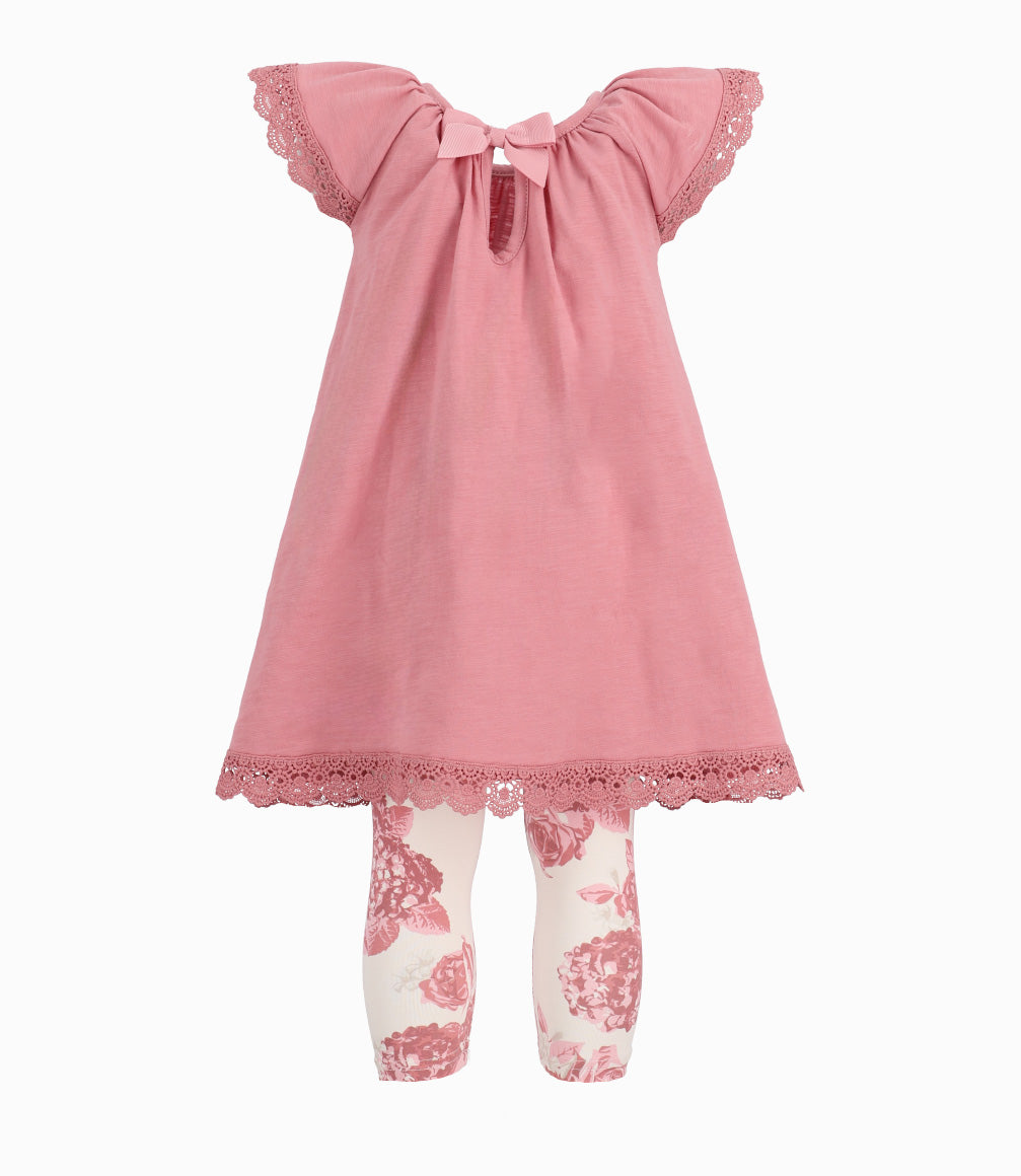 Conjunto Niña De Vestido Y Calzas