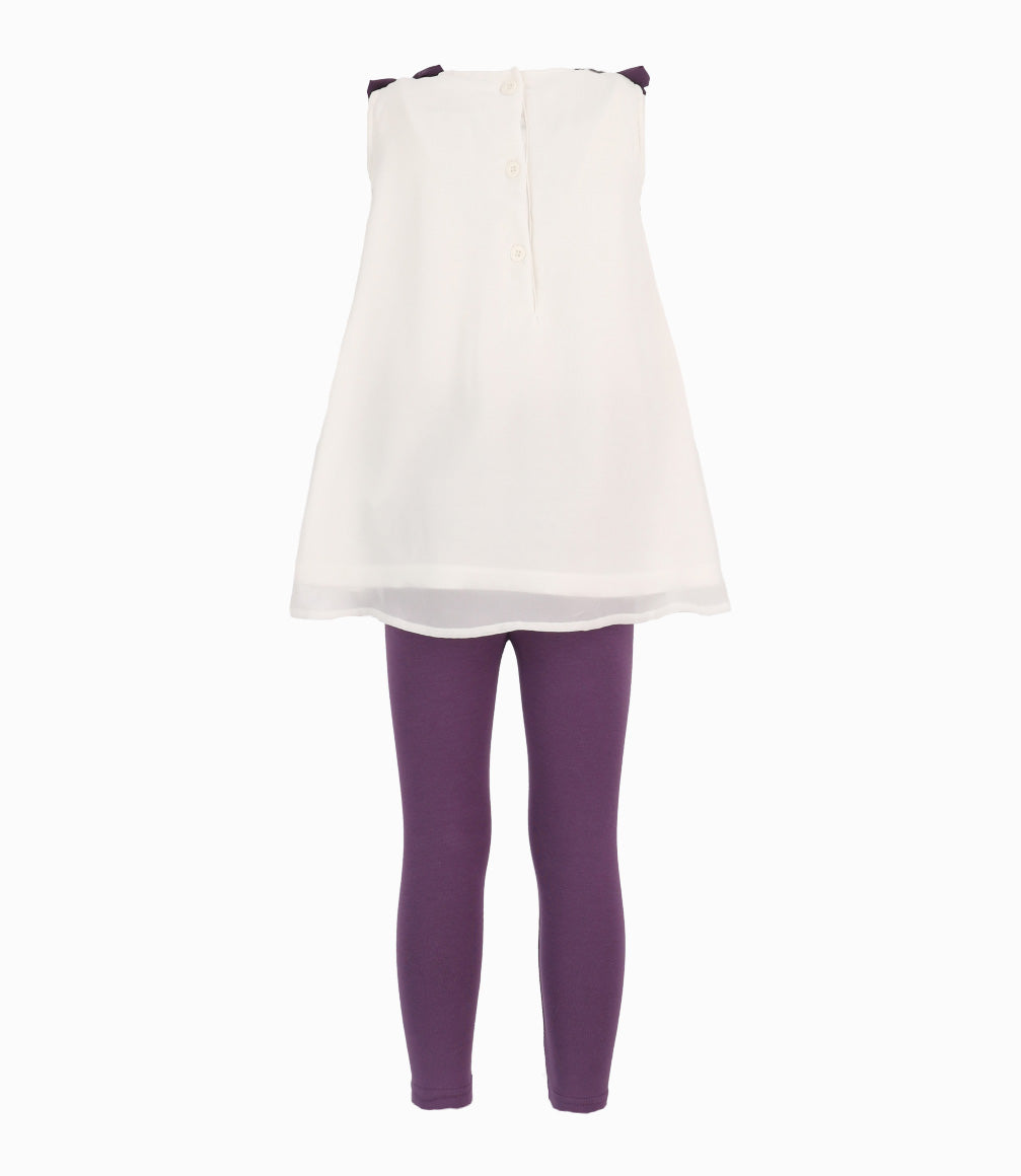 Conjunto Niña De Vestido Y Calzas