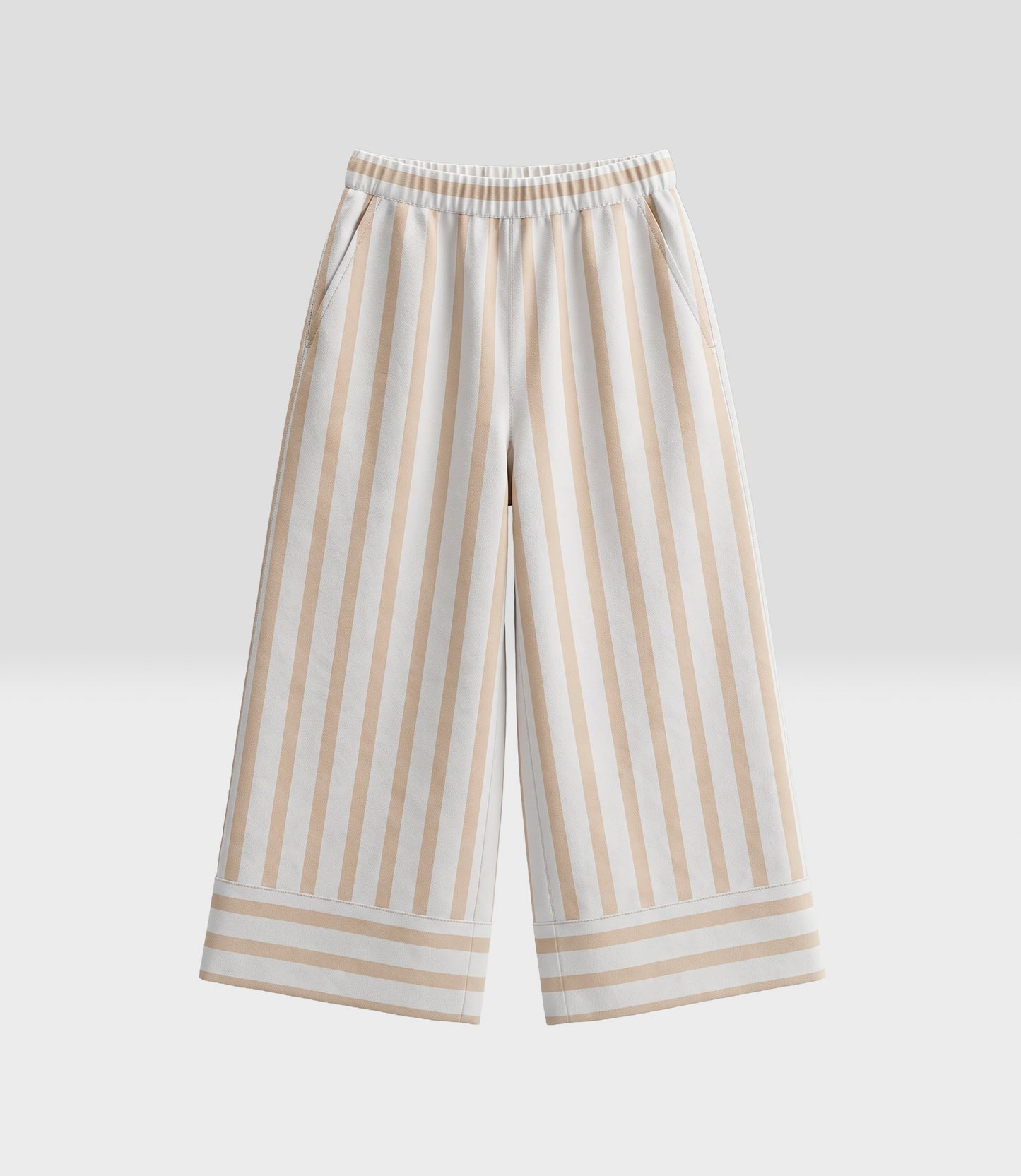 Conjunto niña rayado 2 años / Beige