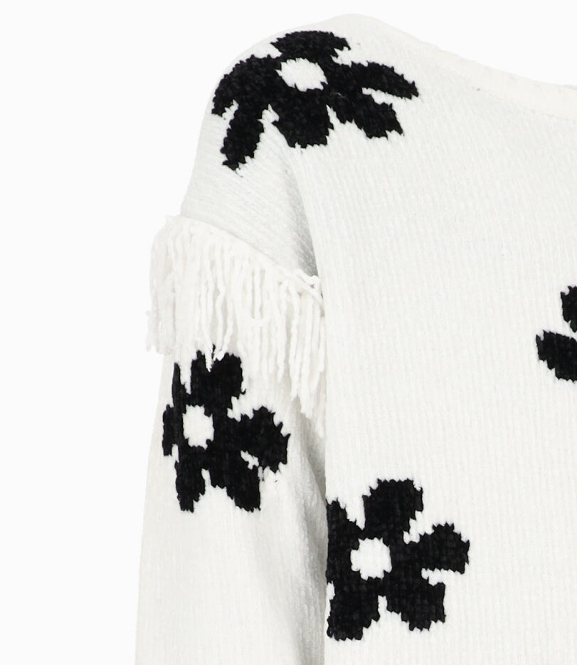Conjunto niña con flores 2 años / Negro