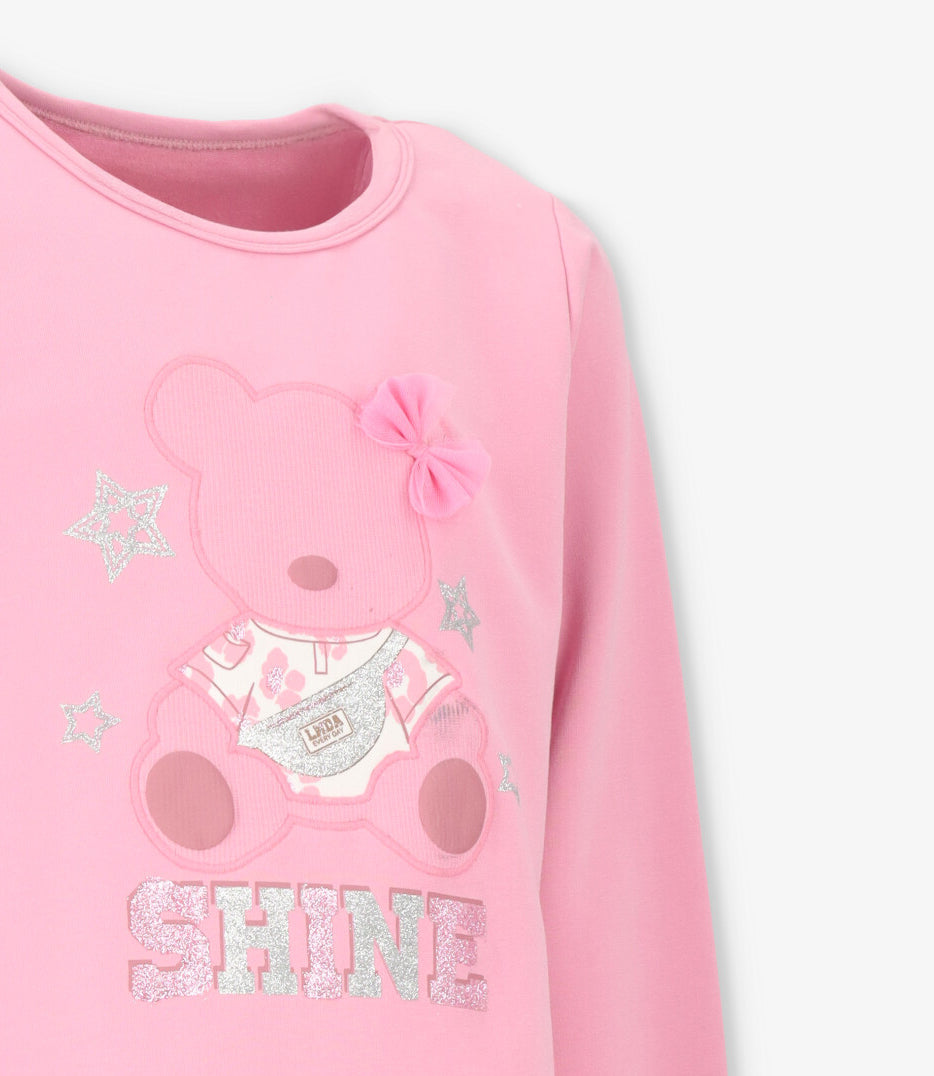 Conjunto niña con oso