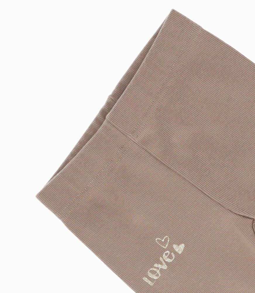 Calza niña básica 2 años / Beige