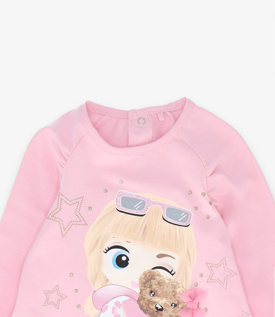 Polera bebé con estampado