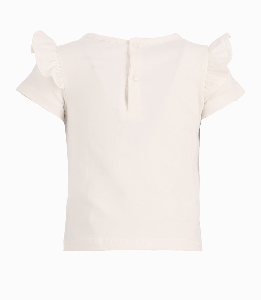 Polera Bebé Con Vuelos 3 meses / Blanco