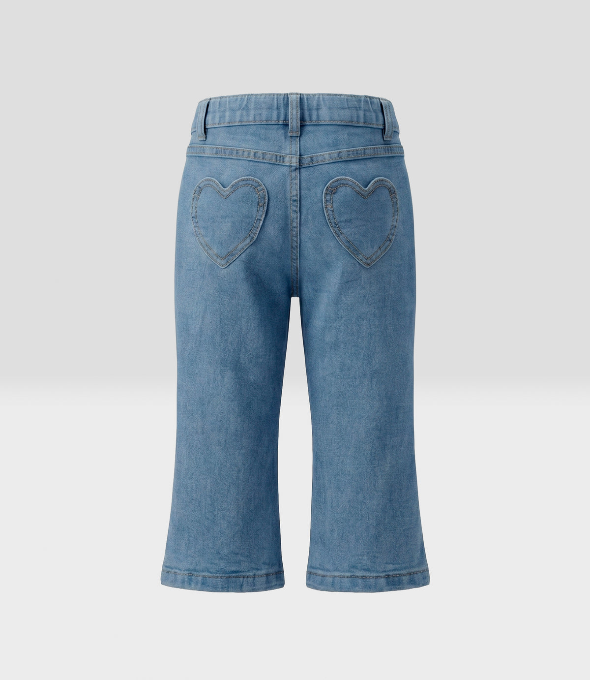 Jeans bebé flare con cherry 3 meses / Celeste