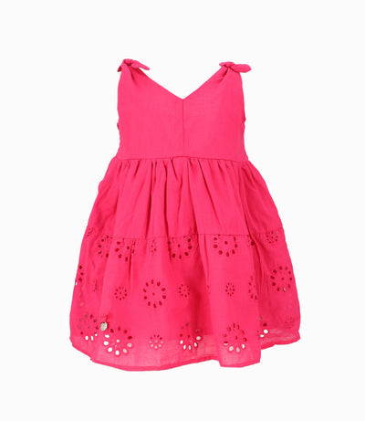 Vestido Bebé Con Flores 3 meses / Frambuesa