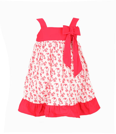 Vestido Bebé Floreado 3 meses / Frambuesa