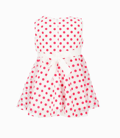 Vestido Bebé Con Puntos 3 meses / Frambuesa