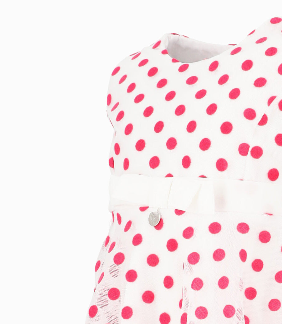 Vestido Bebé Con Puntos 3 meses / Frambuesa