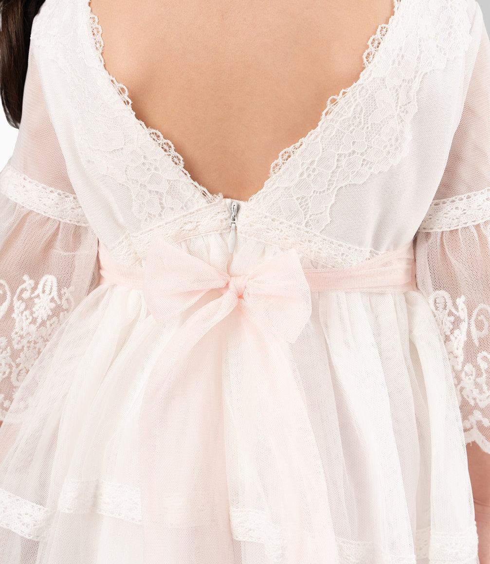 Vestido Bebé Con Lazo