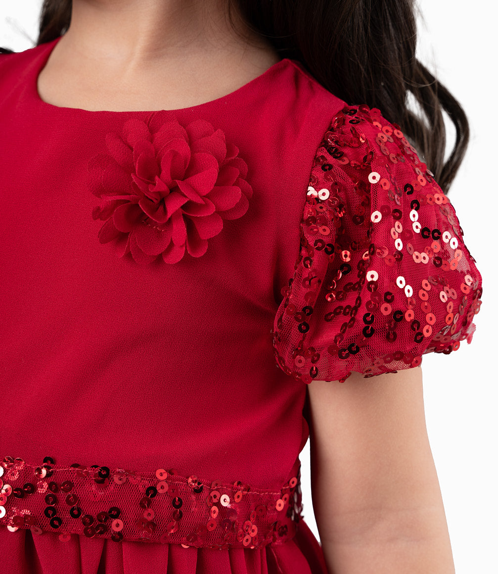 Vestido Bebé Con Lentejuelas