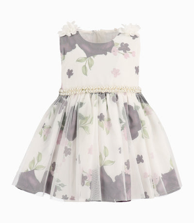 Vestido Bebé Con Flores 3 meses / Morado