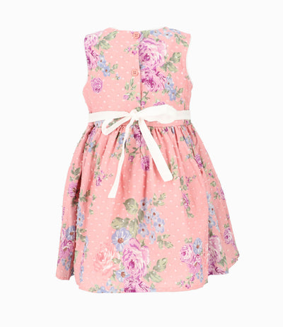 Vestido bebé con bolero 3 meses / Coral