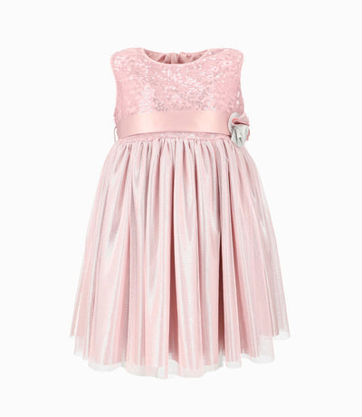 Vestido bebé niña con tul 3 meses / Palo Rosa