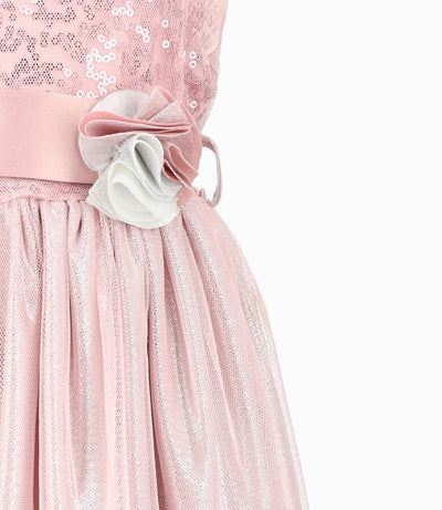 Vestido bebé niña con tul 3 meses / Palo Rosa