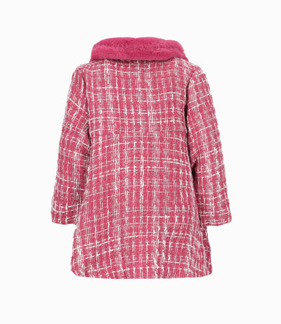 Conjunto bebé niña de vestido y abrigo