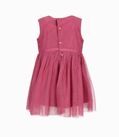 Conjunto bebé niña de vestido y abrigo