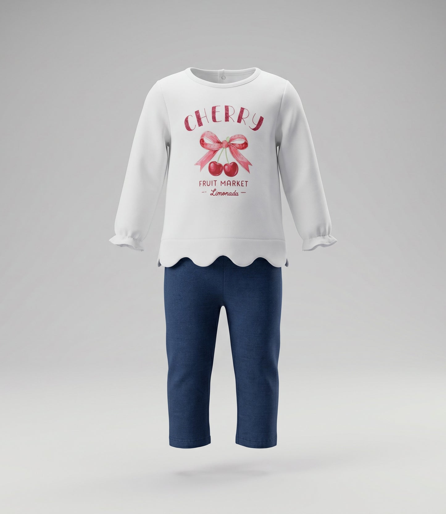 Conjunto bebé con cherry