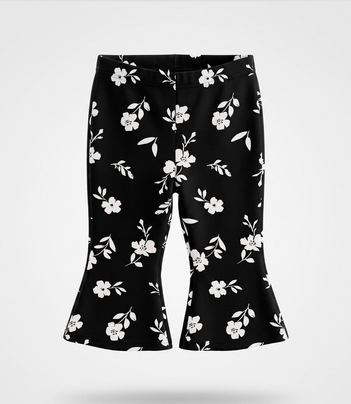 Conjunto bebé con flores 3 meses / Negro