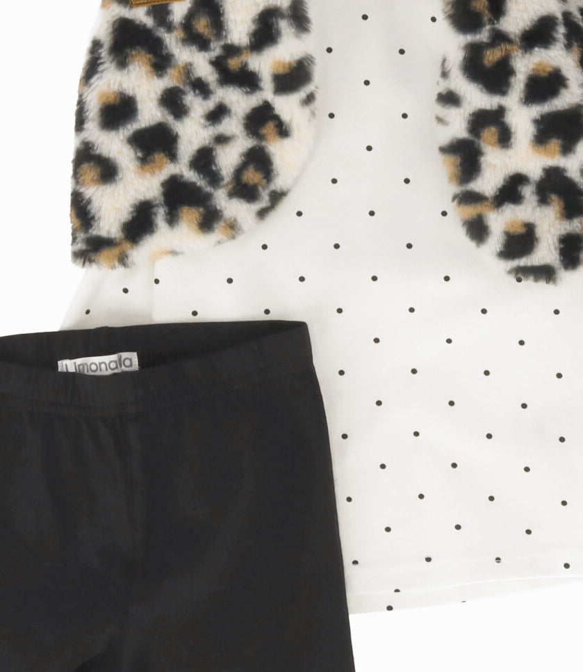 Conjunto bebé niña con bolero 3 meses / Negro