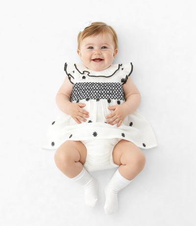 Vestido Recién Nacida Con Flores