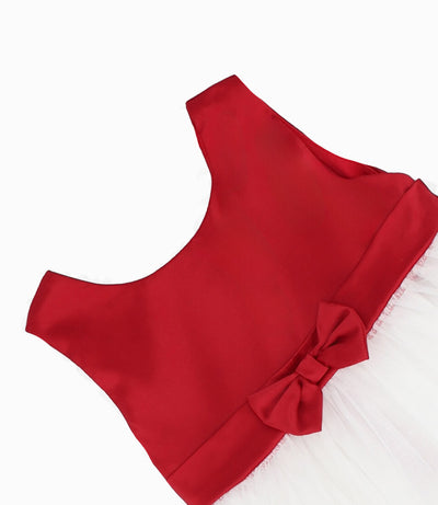 Vestido Recién nacida con tul 0 meses / Rojo