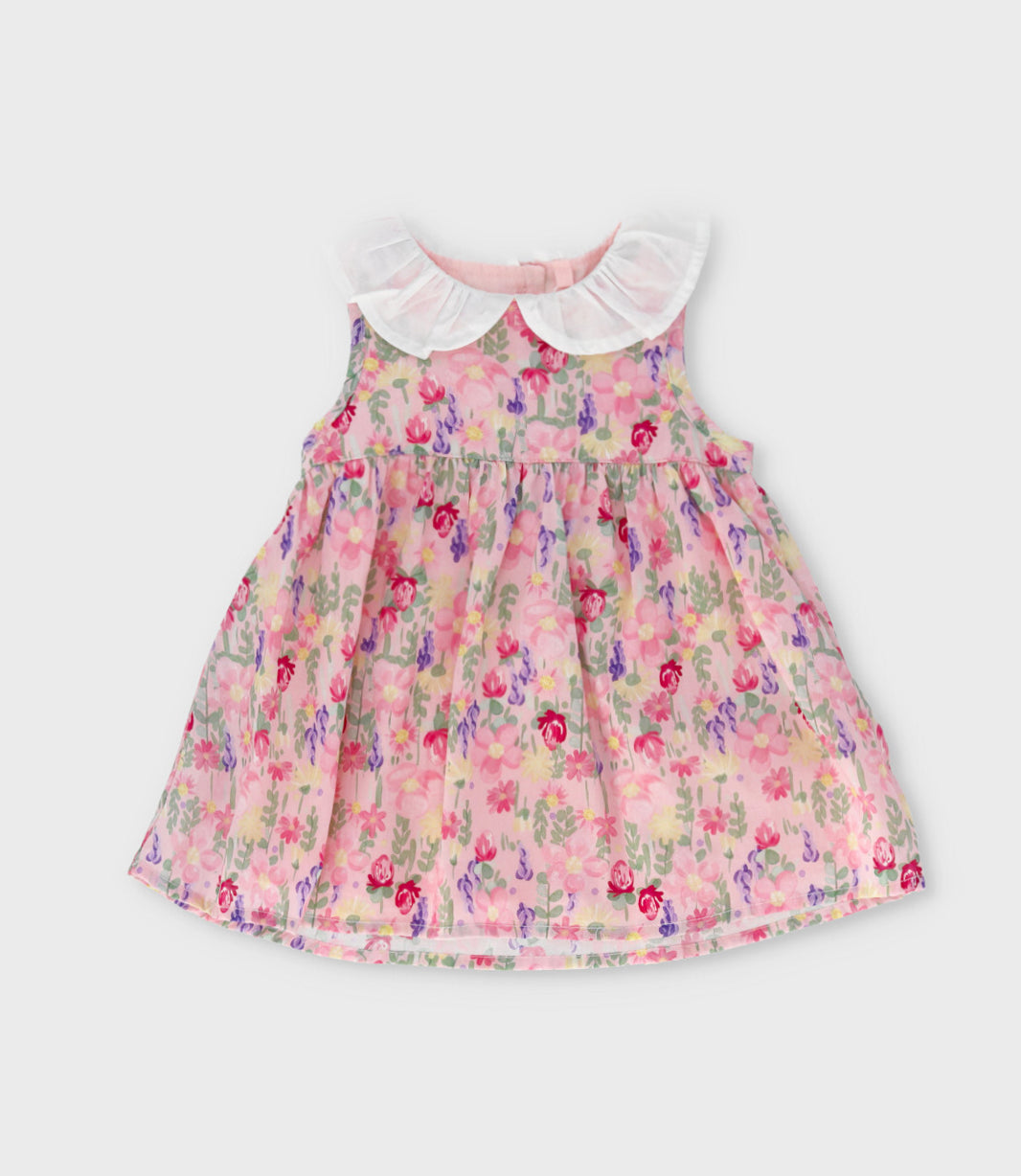 Vestido recién nacida floreado con bolero 0 meses / Coral
