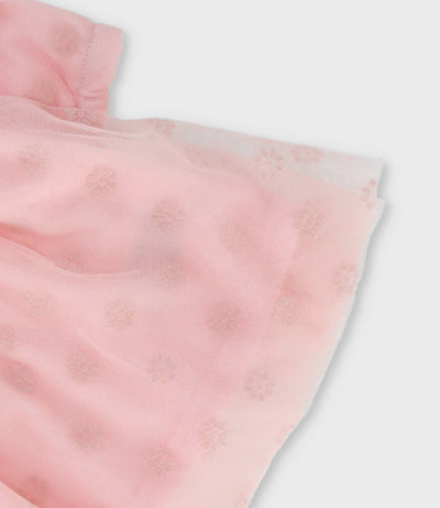 Vestido recién nacida con vuelos 0 meses / Rosado