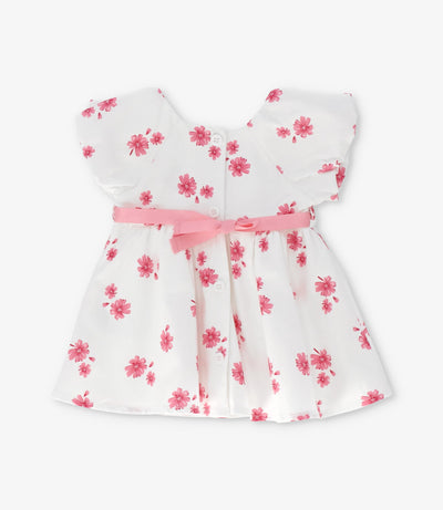 Vestido recién nacida floreado 0 meses / Rosado
