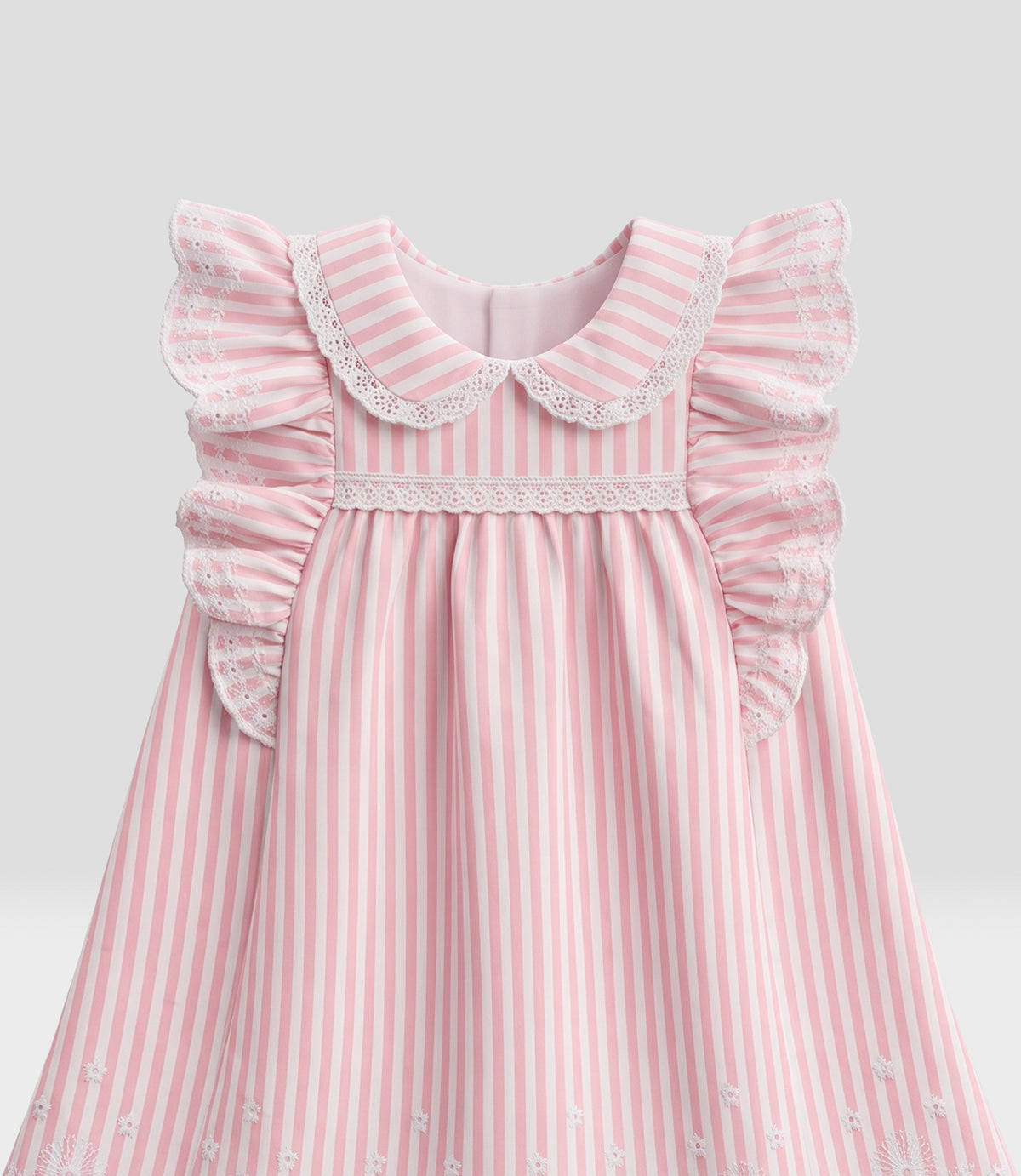Vestido recién nacida con bordado 0 meses / Coral