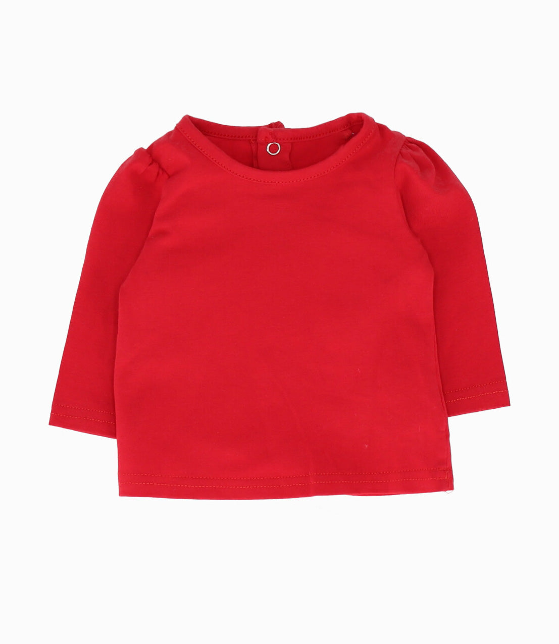 Conjunto De Jardinera Y Polera Recién Nacida Con Corazones 0 meses / Rojo