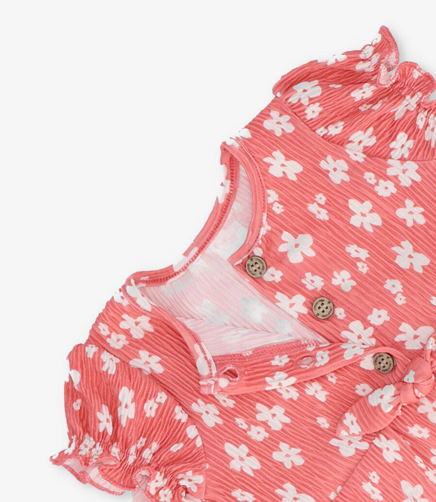 Enterito recién nacida floreado 0 meses / Coral