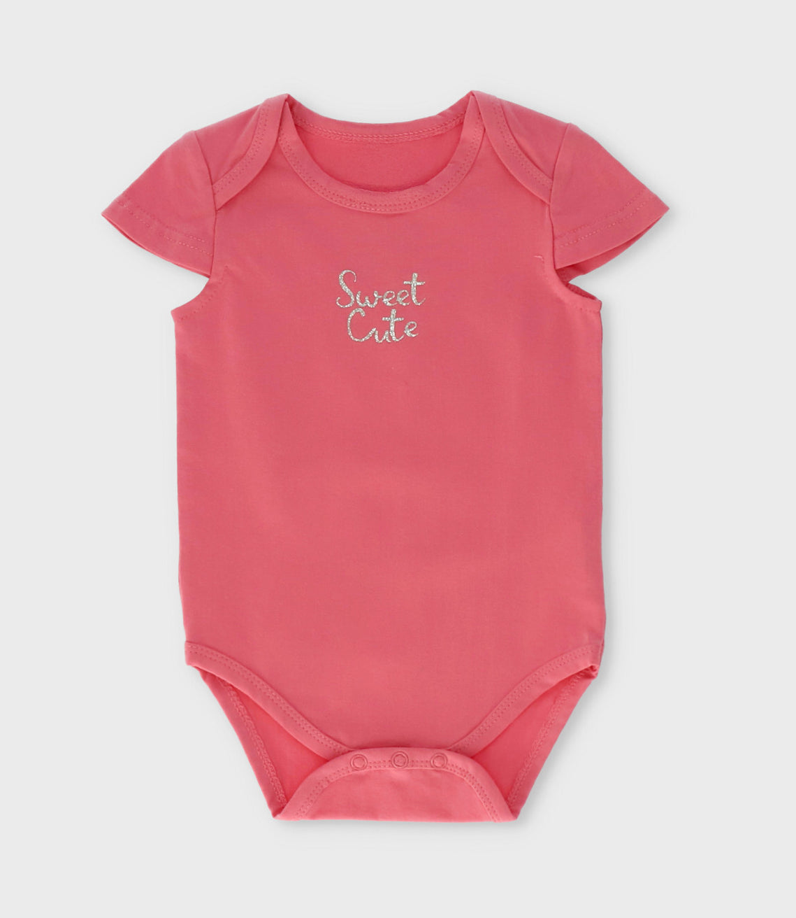 Pack body recién nacida 3 unidades 0 meses / Coral