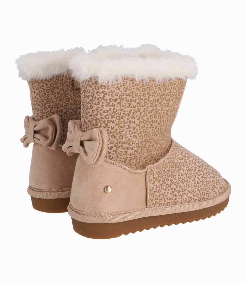Bota Bebé Niña Animal Print Camel 19 / Camel