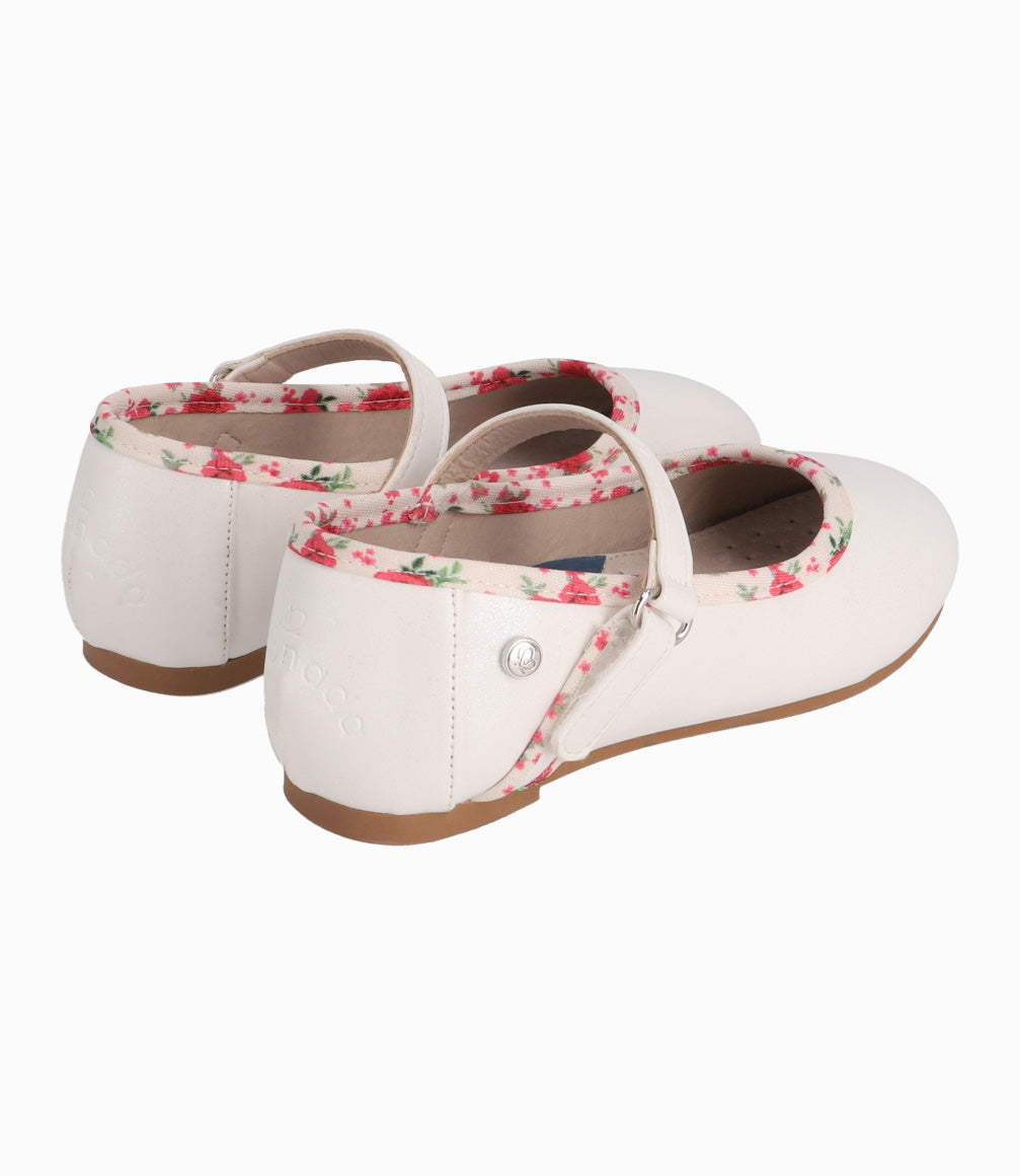Bailarina Bebé Con Lazo 24 / Blanco