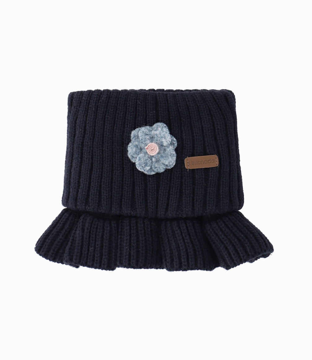 Cuello niña tejido Talla única / Azul Marino