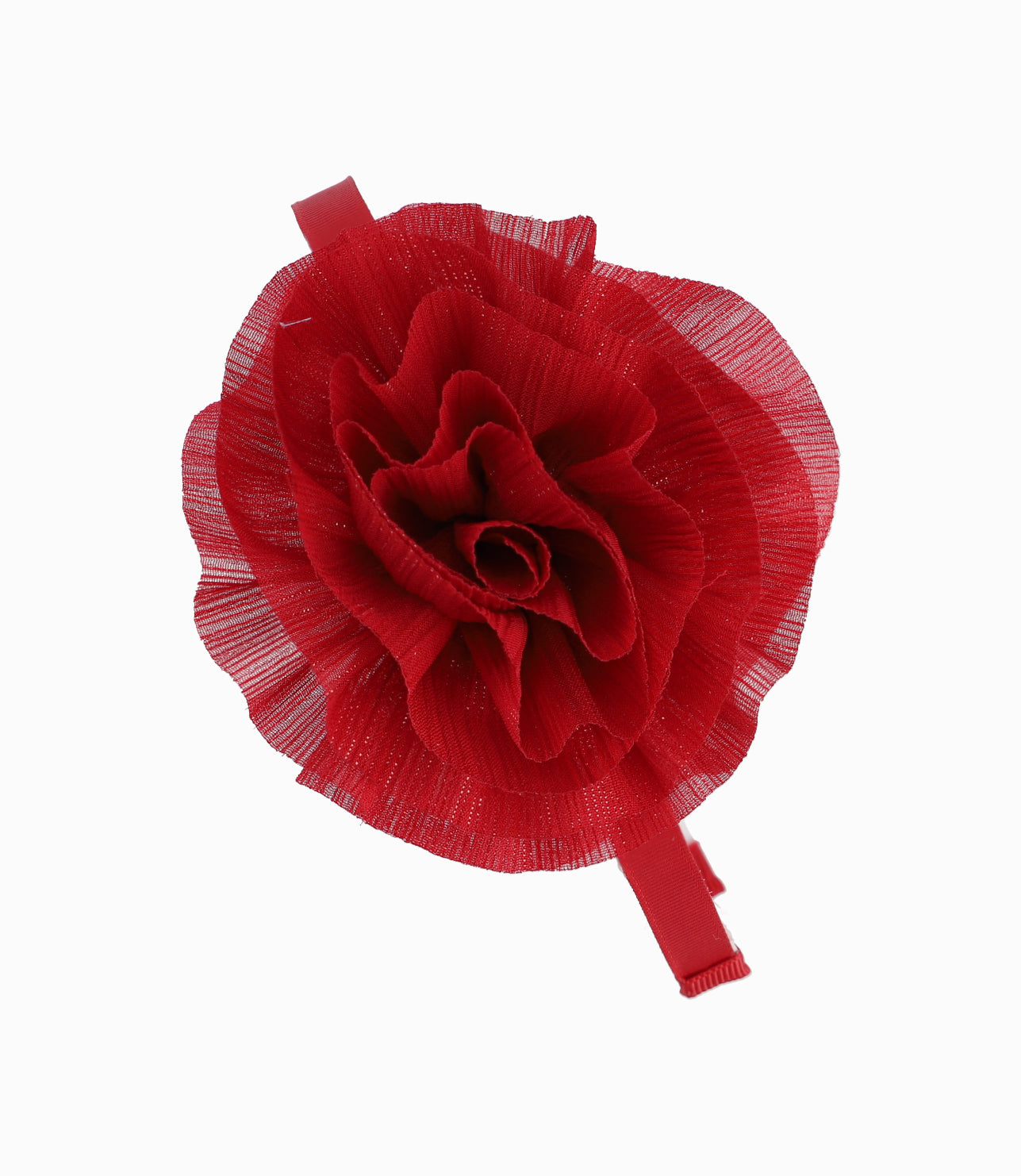 Cintillo Niña De Flores Talla Única / Rojo