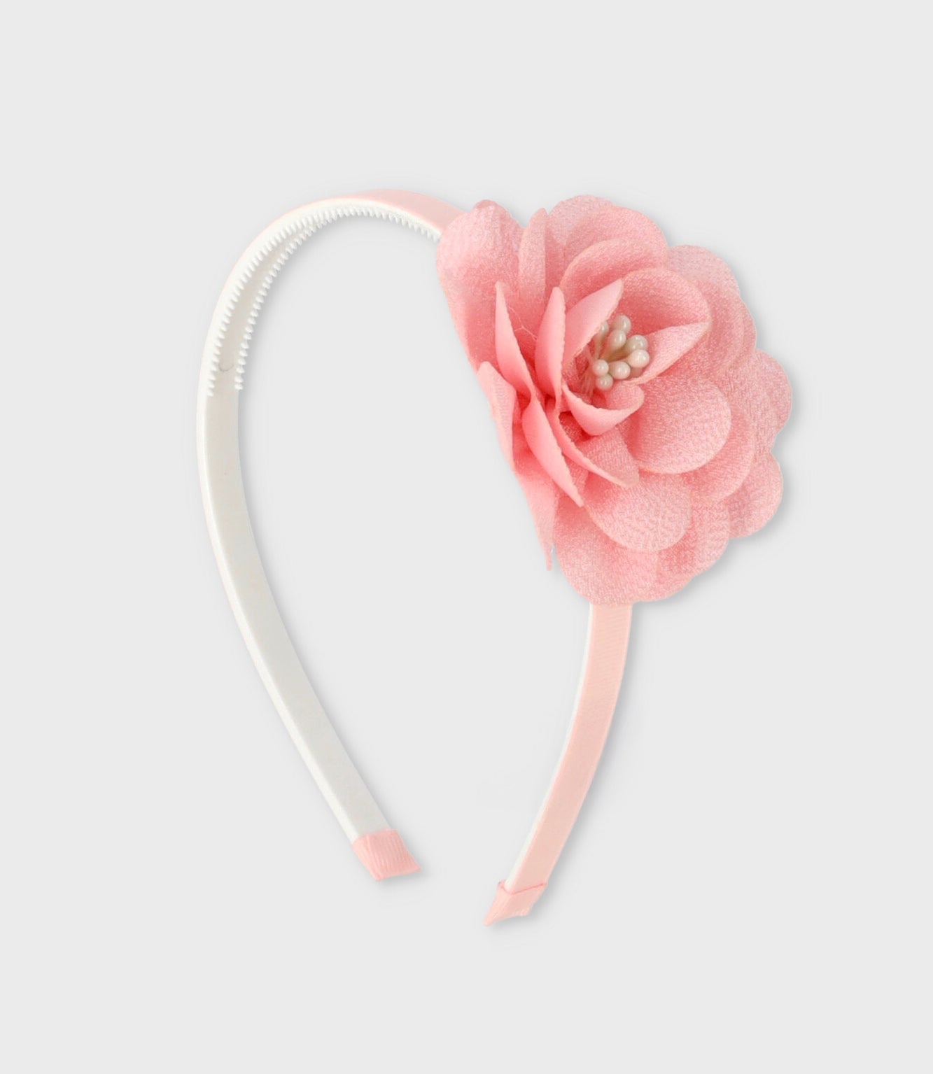 Cintillo niña con flor Talla única / Rosado
