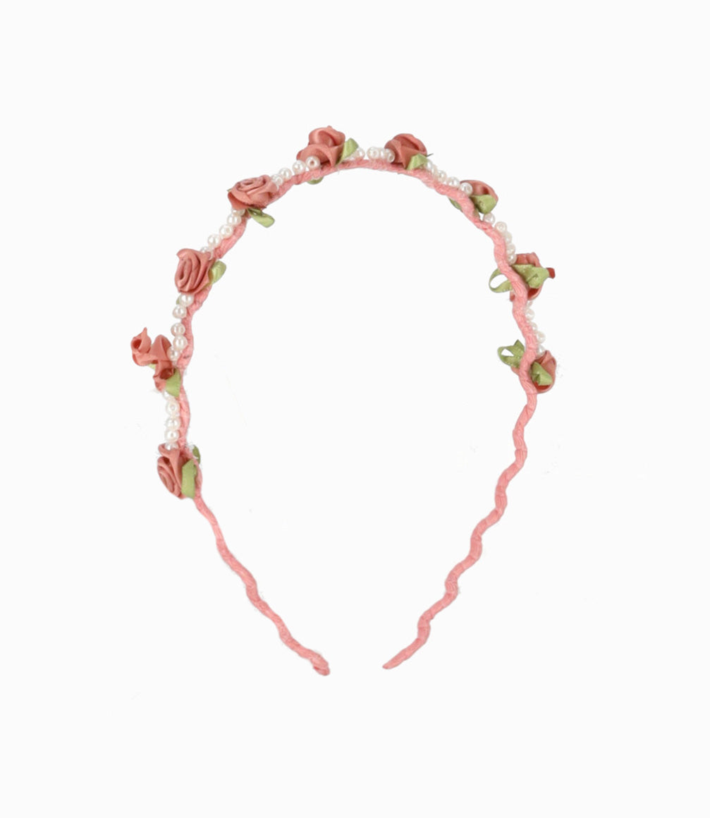 Cintillos Niña Con Lazo y Flores