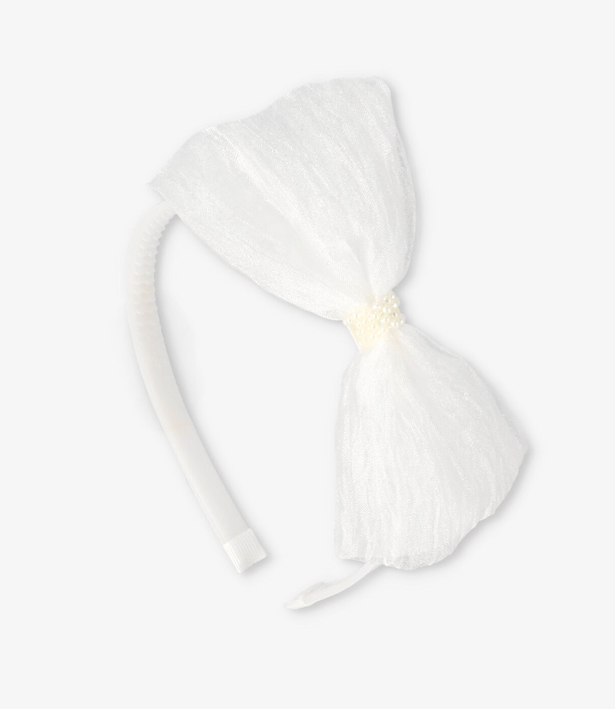 Cintillo niña con flores Talla única / Crudo
