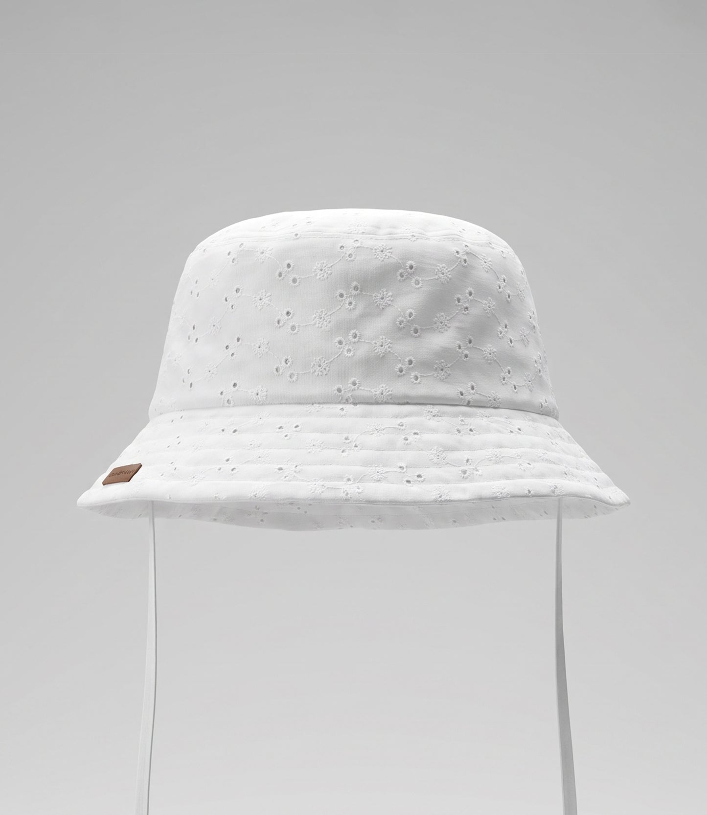 Gorro niña con flore caladas 12-18 meses / Crudo