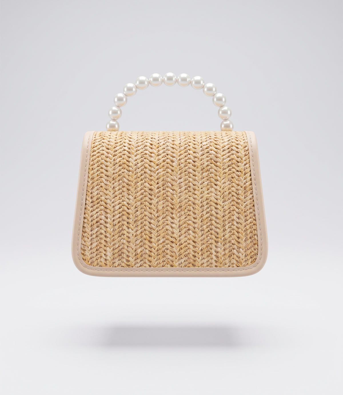 Cartera niña de rafia Talla única / Beige